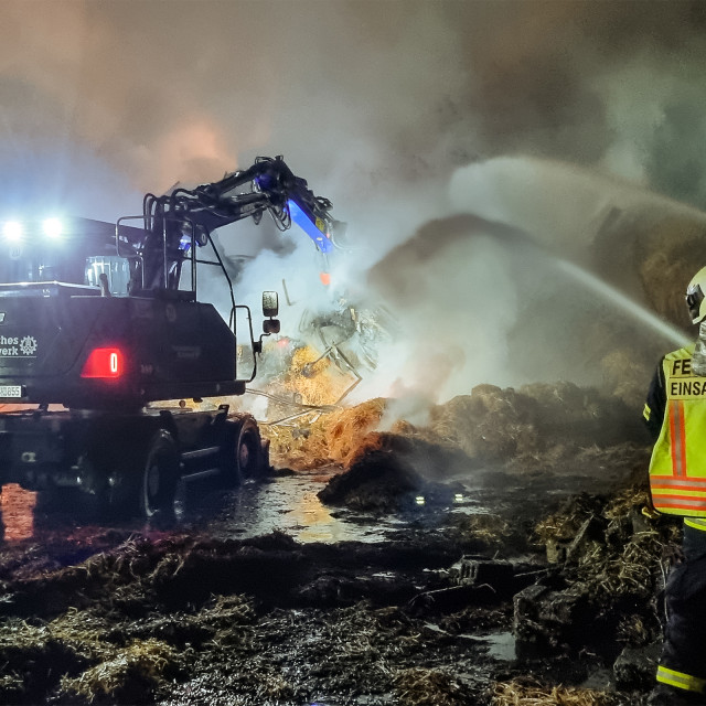 Atlas Mobilbagger im Einsatz für das THW